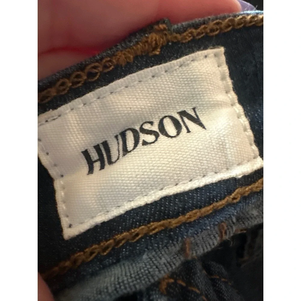 Hudson Kids | Girl's Dark Wash‎ Distressed Knee Denim Skinny Jeans, Size 16